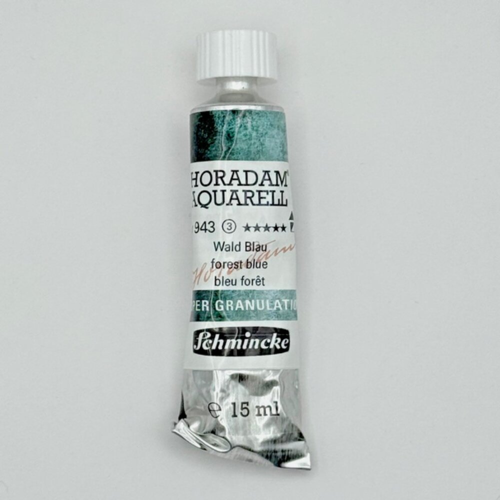 Schmincke Horadam Aquarell Watercolor Paint Super Granulation 943 FOREST BLUE